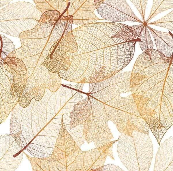 Servetter Löv 33X33cm