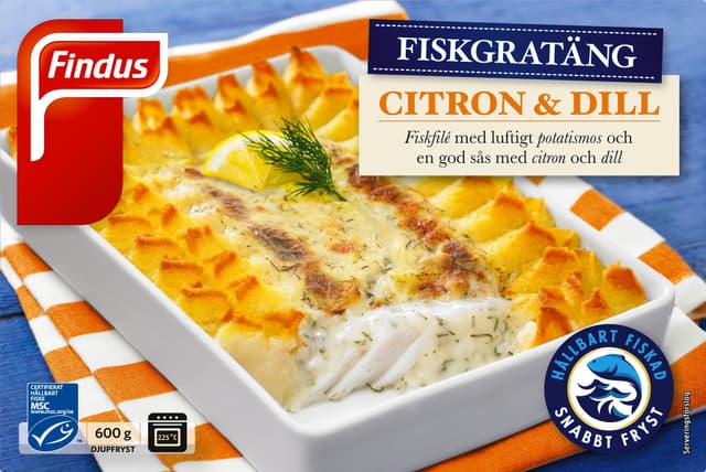 Fiskgratäng Citron/Dill, Fryst