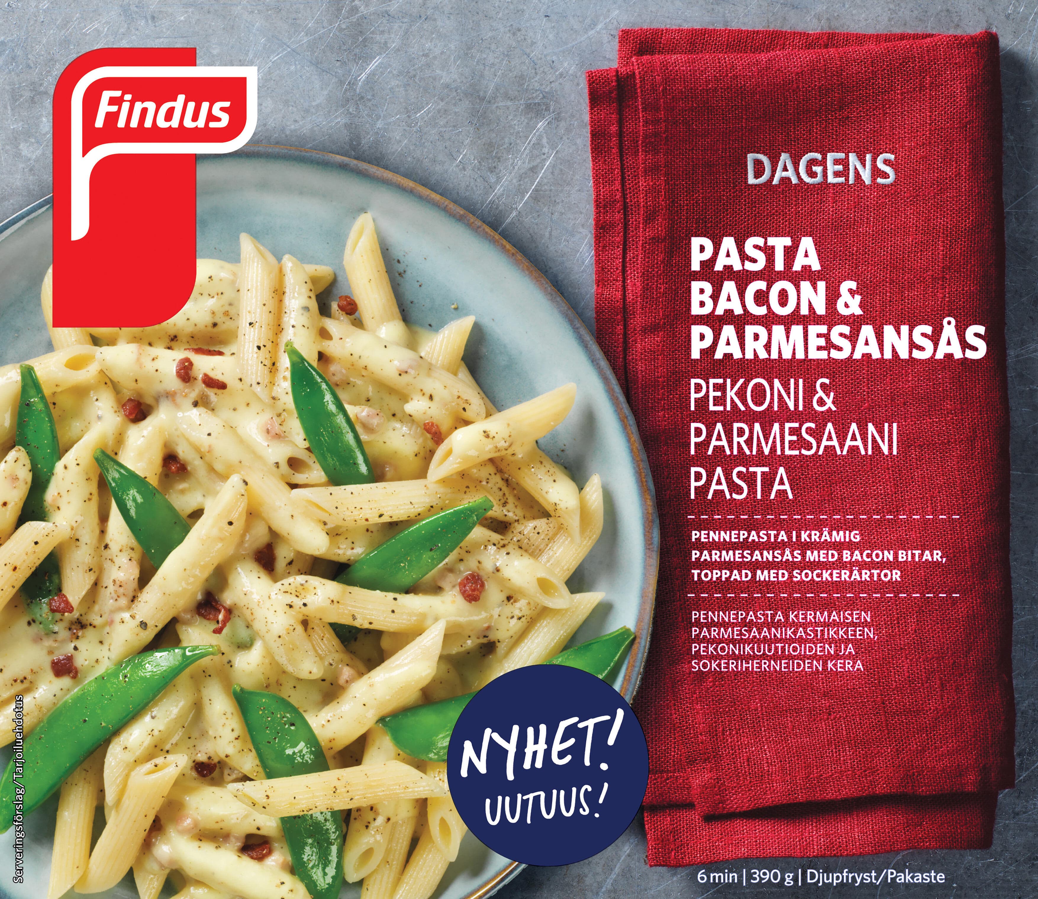 Pasta Bacon & Parmesansås Fryst
