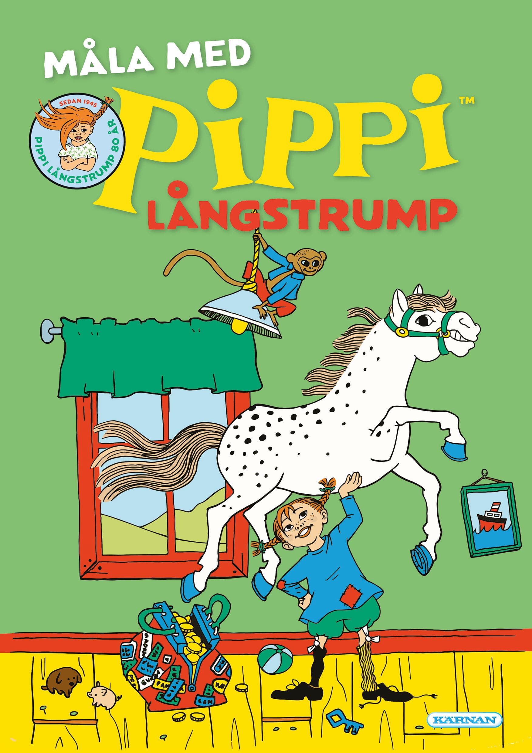 Målarbok Pippi