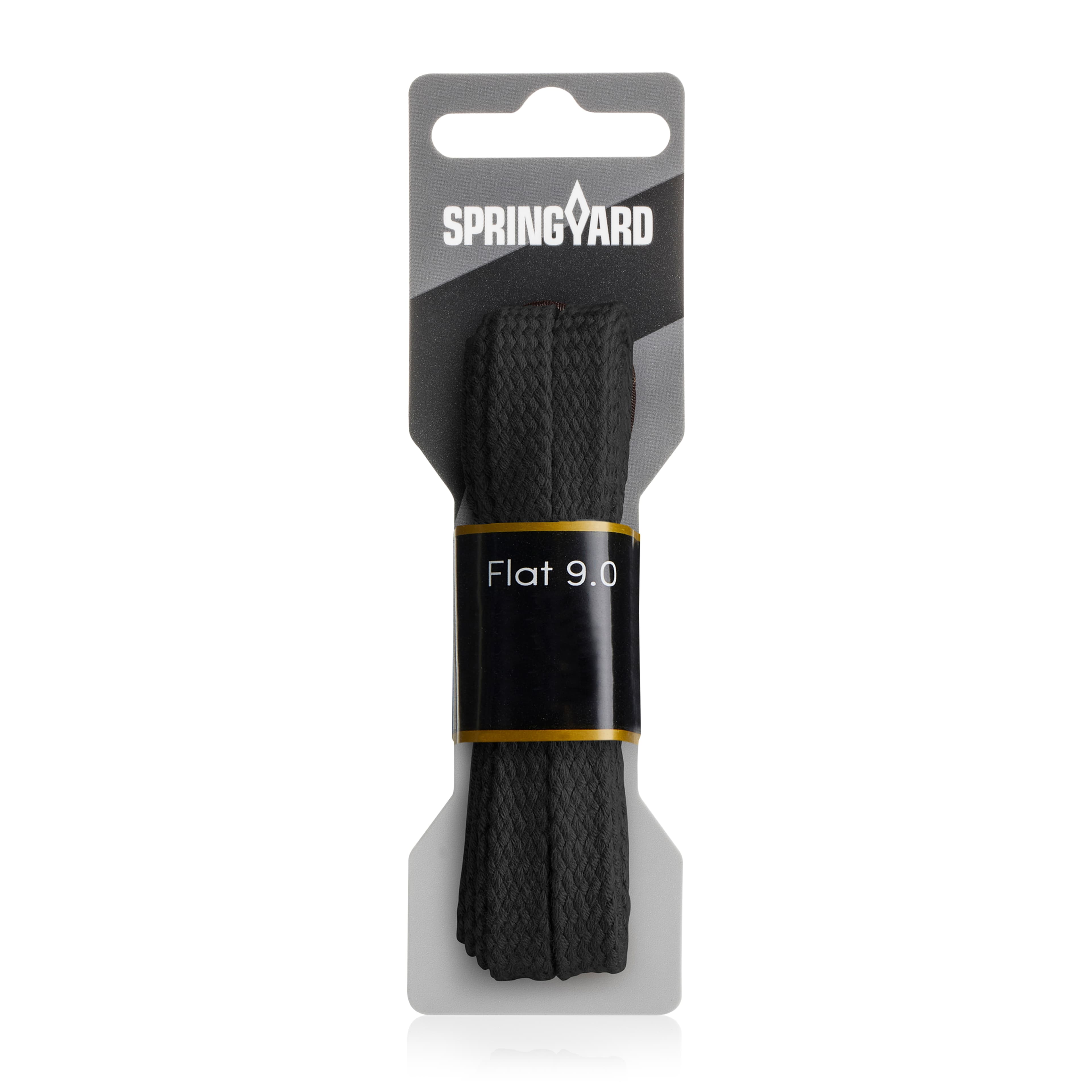 Skosnöre Flat 9.0 Black