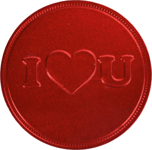Medalj Choklad i Love You