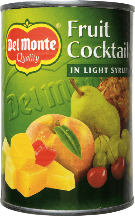 Fruktcocktail i sockerlag