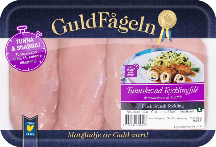 Kycklingfilé Tunnskivad