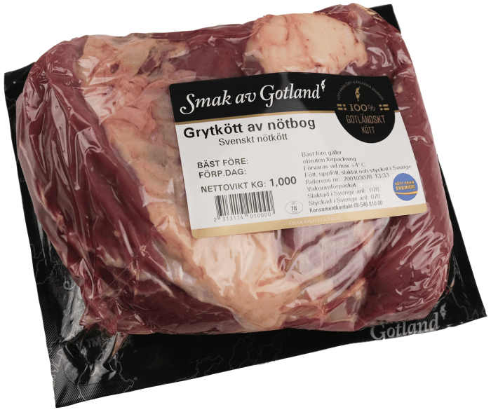 Grytkött Färsk av nötbog