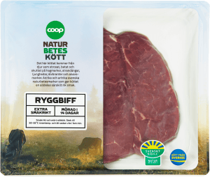 Ryggbiff Skivad Naturbeteskött