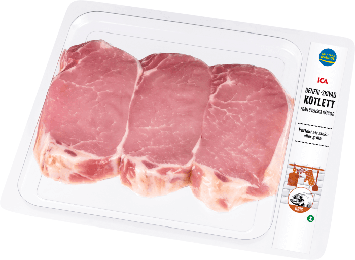 Kotlett benfri skivad
