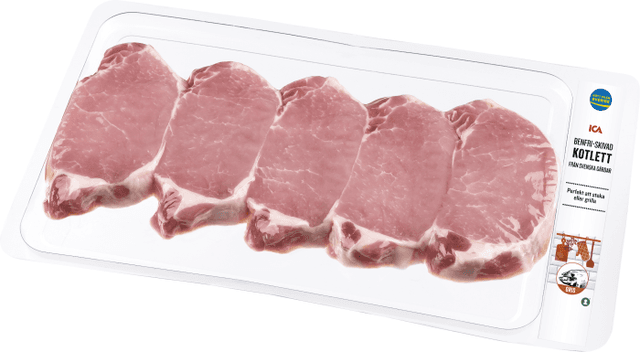 Kotlett benfri skivad