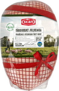 Färdigkokt Julskinka av hållbarhetsgris