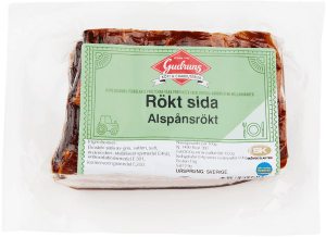 Fläsksida Rökt I Bit Alspånsrökt