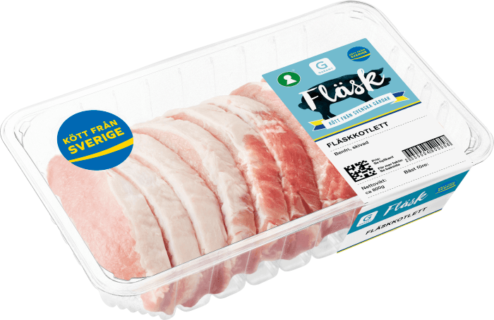 Fläskkotlett Benfri Skivad Sverige