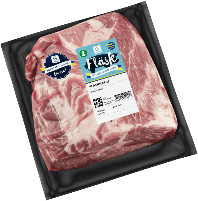 Fläskkarré Benfri i Bit Sverige