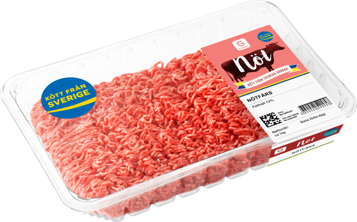 Nötfärs Svensk 12%