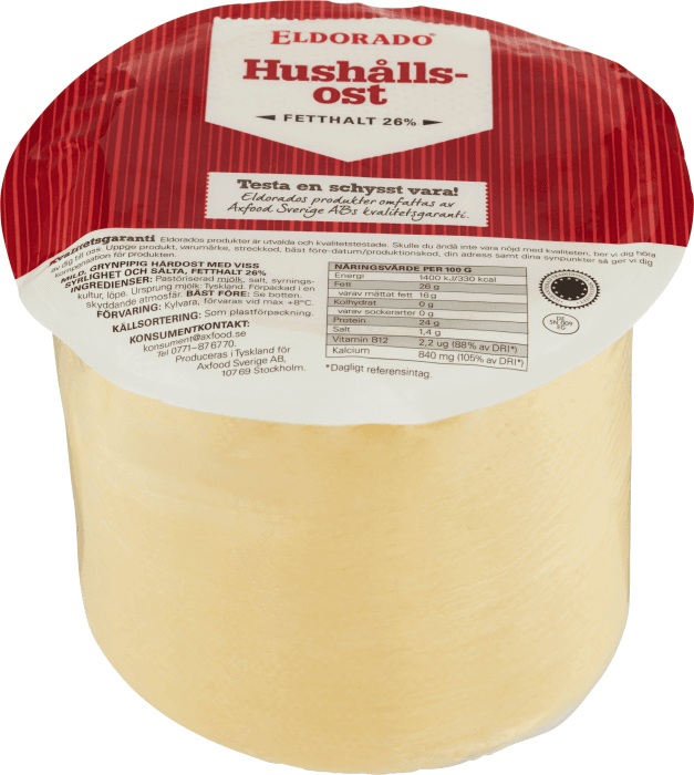 Hushållsost 26%
