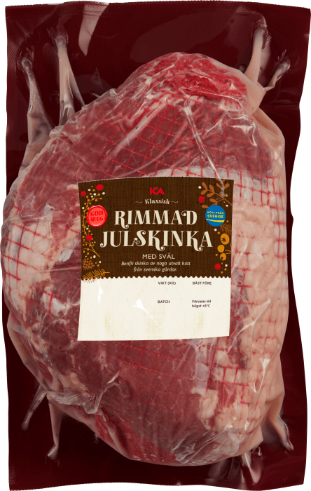 Julskinka rimmad med svål