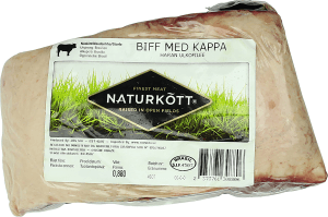 Biff med kappa i bit