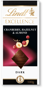 Chokladkaka Tranbär & Hasselnöt Mörk Excellence
