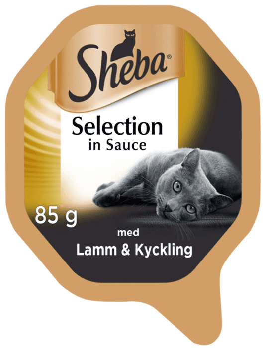 Kattmat Lamm & Kyckling i Sås