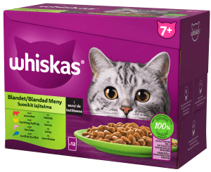 Kattmat blandad meny i sås 7+