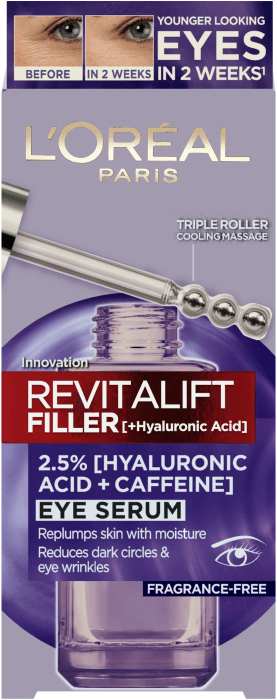 Filler Eye Serum 2.5% (Hyaluronic Acid + caffeine)
