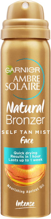 Natural Bronzer Self tan Mist face