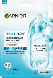 Ansiktsmask Hyaluron + Barrier Repair Serum Mask