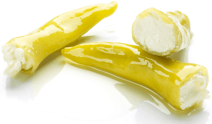 Peperoni Grön med ostfyllning