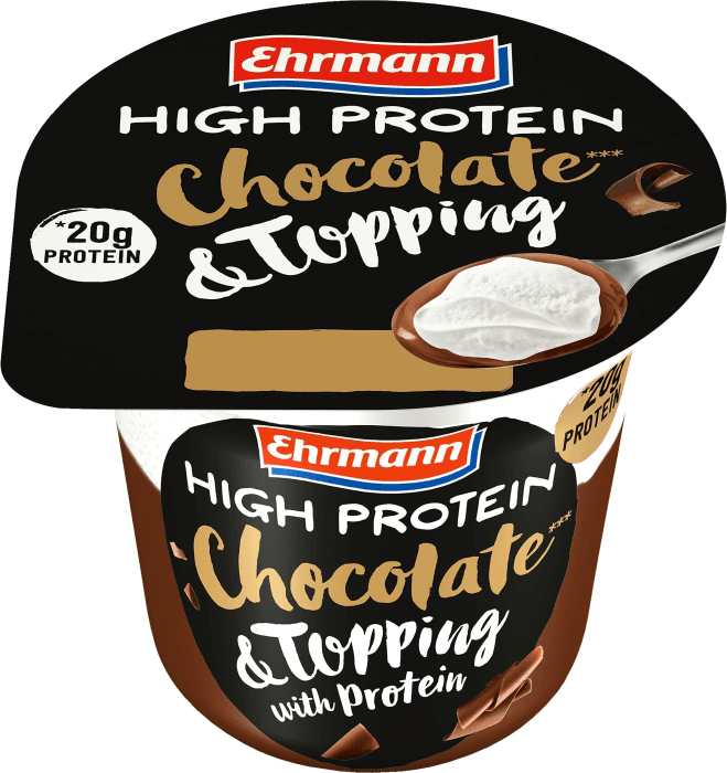 Proteinpudding Choklad med Topping