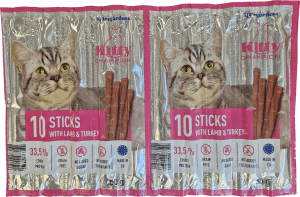 Kitty Sticks Lamm Och Kalkon Kattgodis