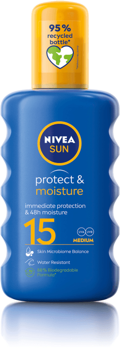 Solskydd Protect & Moisture Sun Spray SPF15