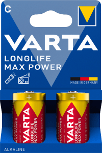 Batteri Longlife max power C 2-pack