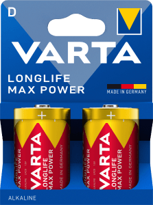 Batteri Longlife max power D 2-pack