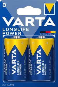 Alkaliskt Batteri D/LR20 2-p Longlife Power