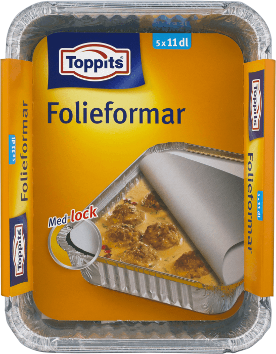 Folieformar med lock 5-p