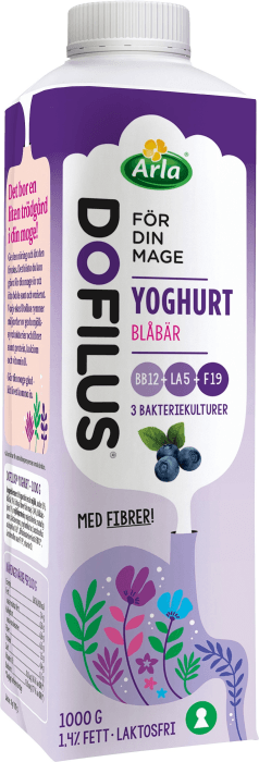 Yoghurt Dofilus Blåbär 1,4% Laktosfri