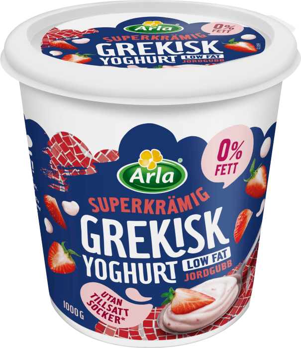 Grekisk Yoghurt Jordgubb 0%