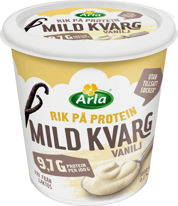 Mild Kvarg Vanilj Laktosfri Utan Tillsatt Socker 0,2%
