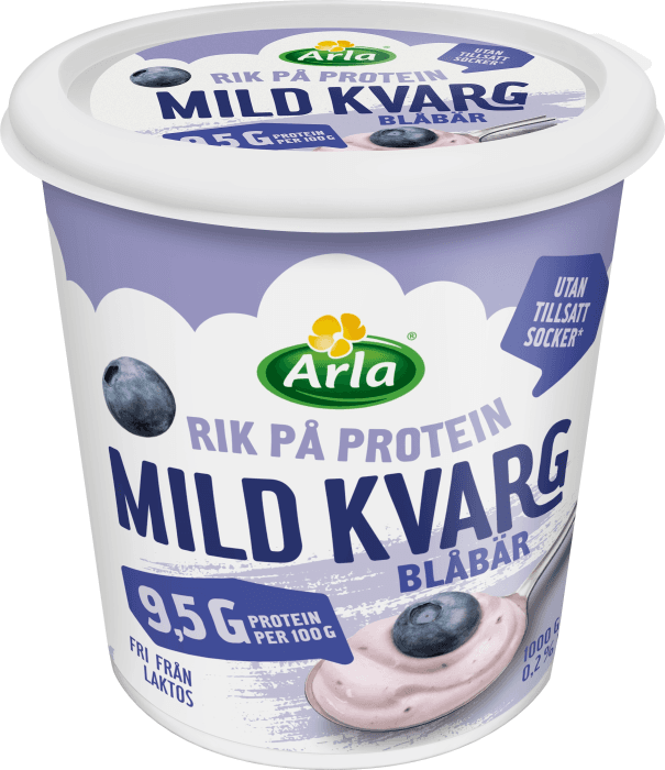 Mild Kvarg Blåbär Laktosfri Utan Tillsatt Socker 0,2%