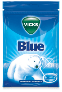 Halstablett Blue Extra Strong