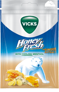 Halstabletter Honey Fresh Ginger