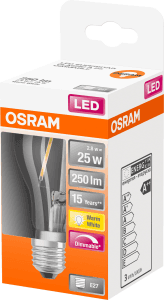 LED CL A Normal E27 25W Dimbar