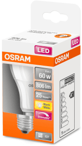 Ljuskälla LED Dimbar 60W E27 2700K