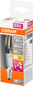 LED CL B Kron E14 40W Glow Dimmer