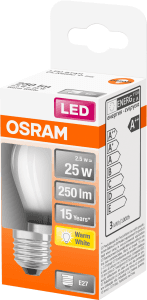 LED CL P Klot E27 25W Matt