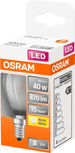 LED CL P Klot E14 40W Matt