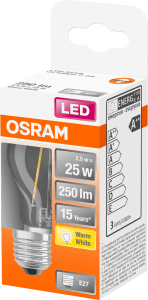 Klotlampa LED 25W E27