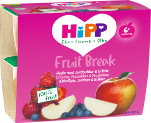 Barnmat Fruitbreak Äpple, Jordgubb & Blåbär 6 mån