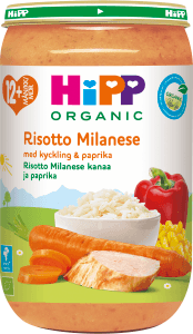 Barnmat Risotto Milanese Kyckling & paprika 12 mån Eko