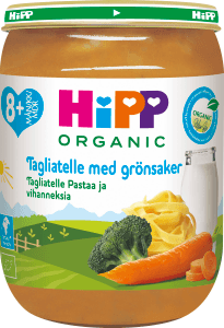 Barnmat Tagliatelle & Grönsaker 8 mån Eko