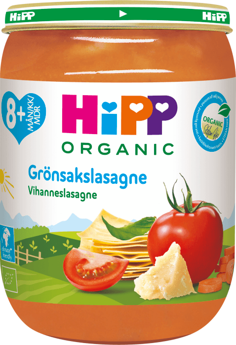 Grönsakslasagne 8 mån Eko